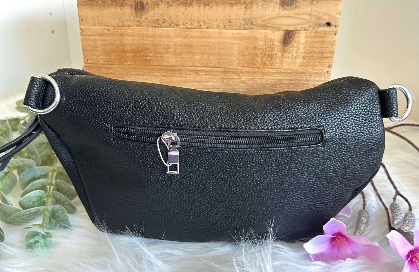 Body-Bag XL schwarz mit Drachen