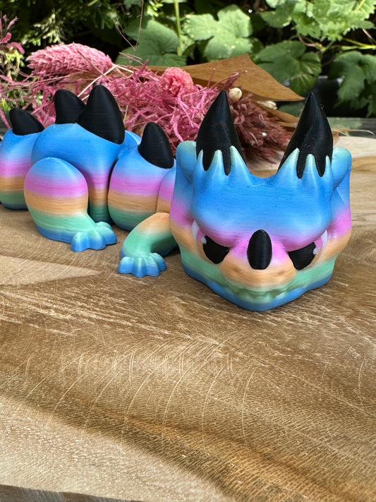 3D Drache bunt