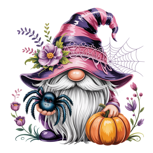 Halloween Wichtel mit Spinne