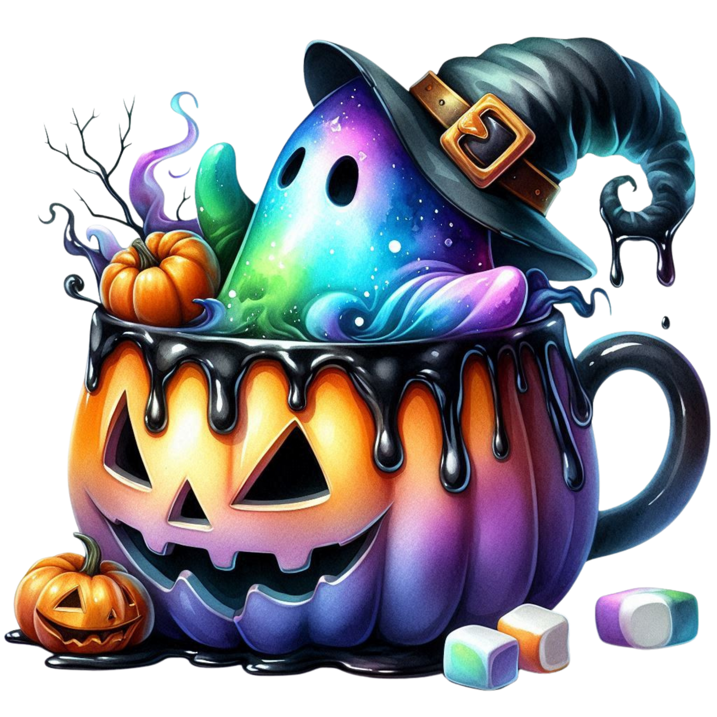 Halloween Kürbis bunt