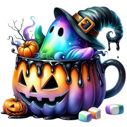 Halloween Kürbis bunt