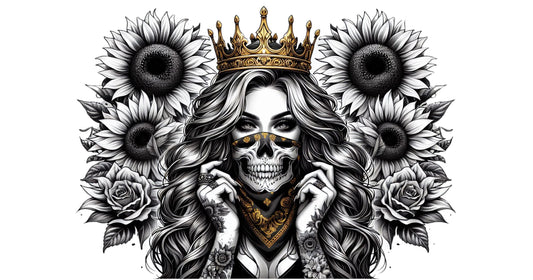 UV-Sticker Queen black