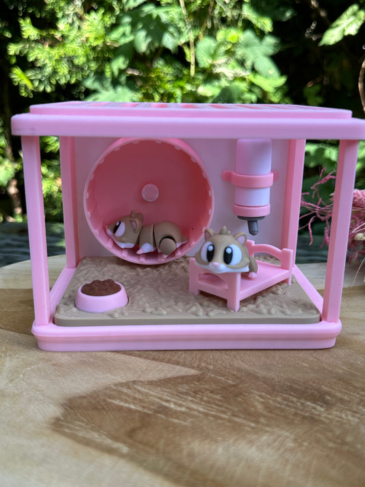 3D Flexi Hamsterkäfig inkl. Hamster