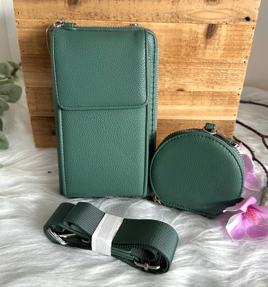 Handy-Bag grün mit Wunsch Motiv