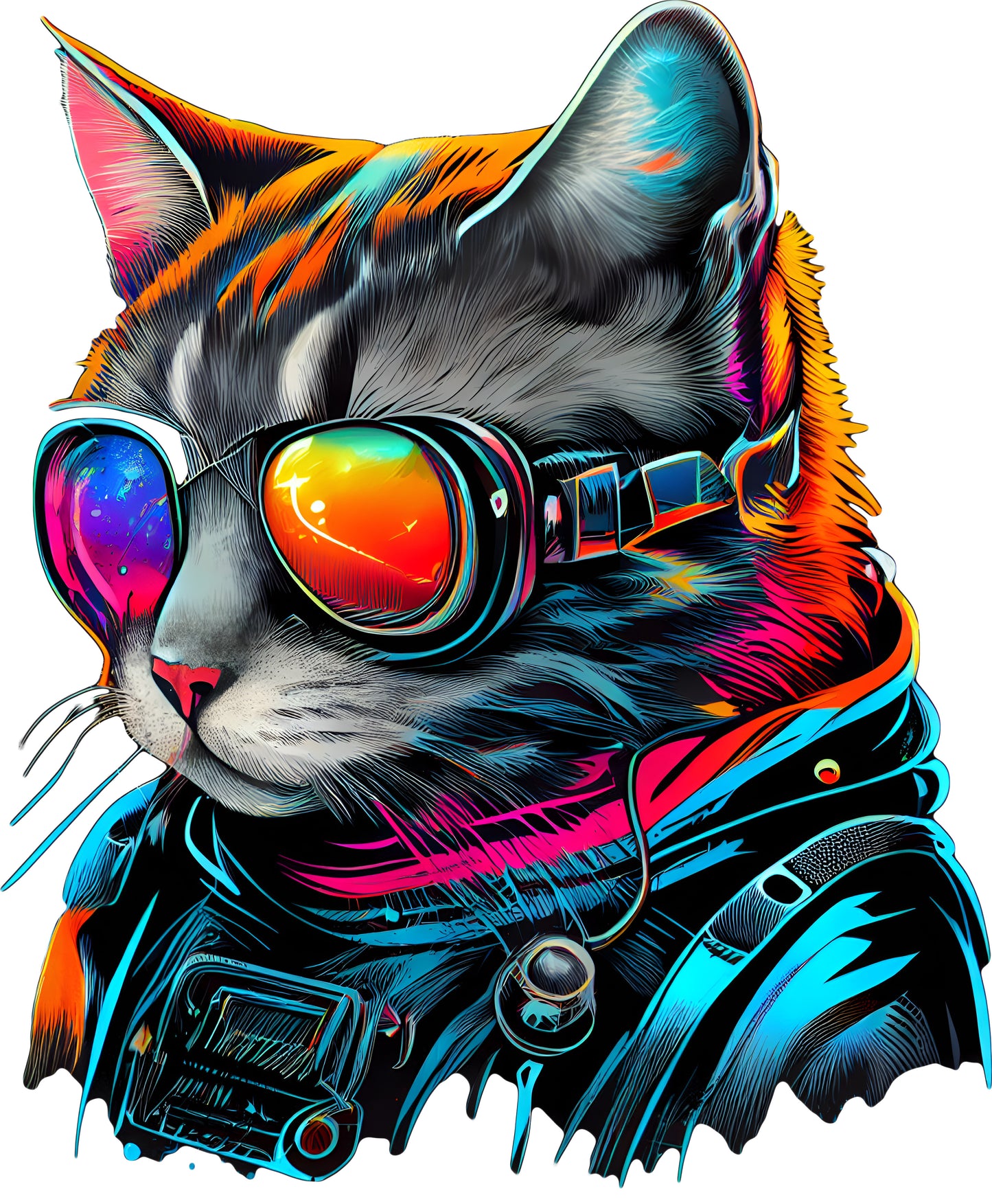 Astrokatze | Bügelbild & UV-DTF Sticker
