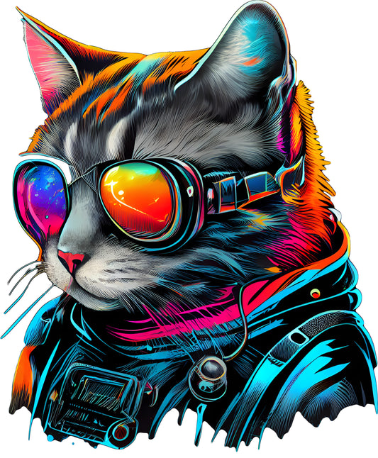 Astrokatze | Bügelbild & UV-DTF Sticker