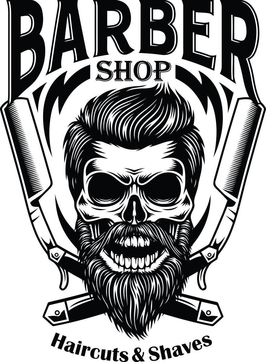 Barber Shop | Bügelbild & UV-DTF Sticker