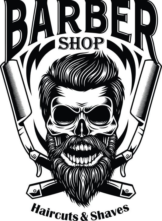 Barber Shop | Bügelbild & UV-DTF Sticker