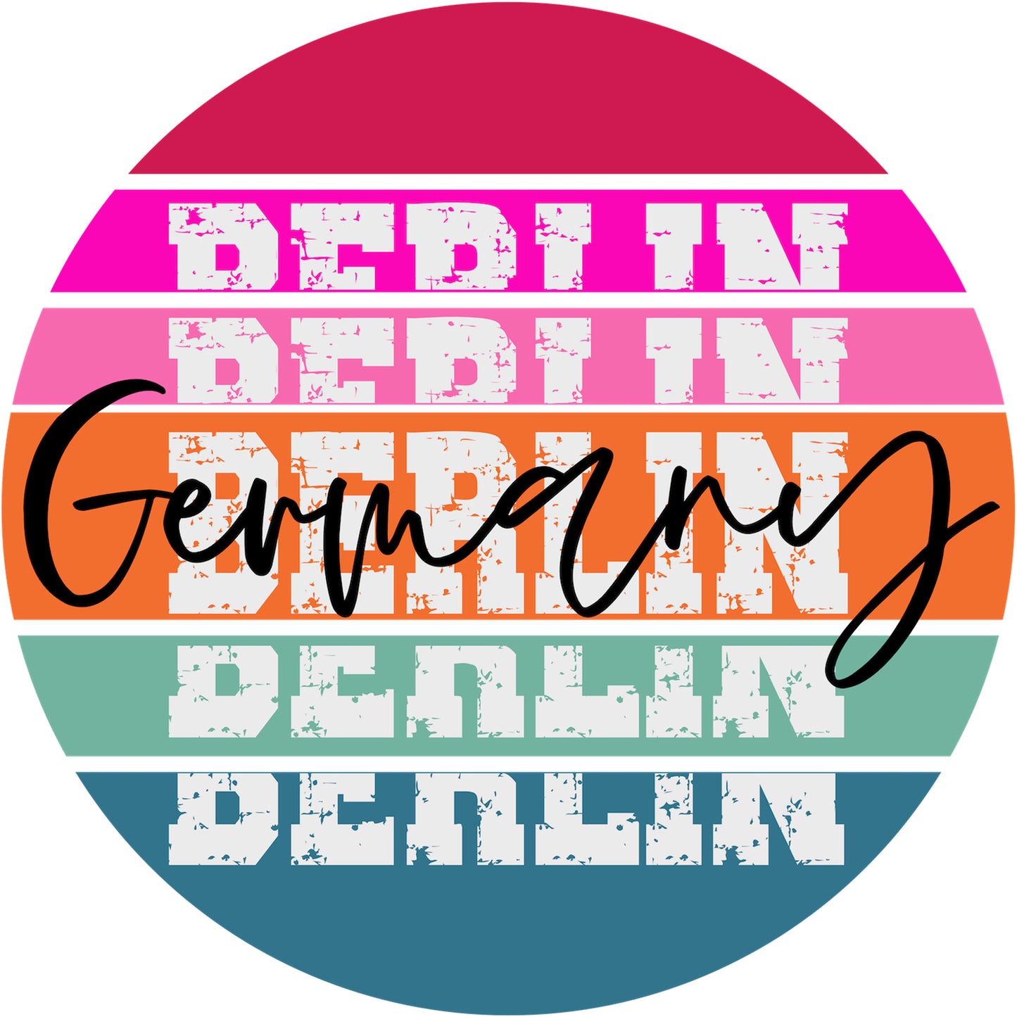 Berlin Germany | Bügelbild & UV-DTF Sticker