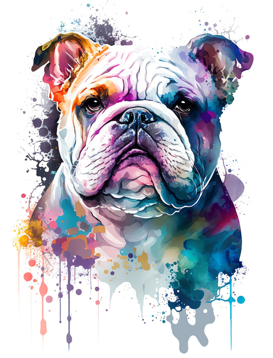 Engl.Bulldogge bunt