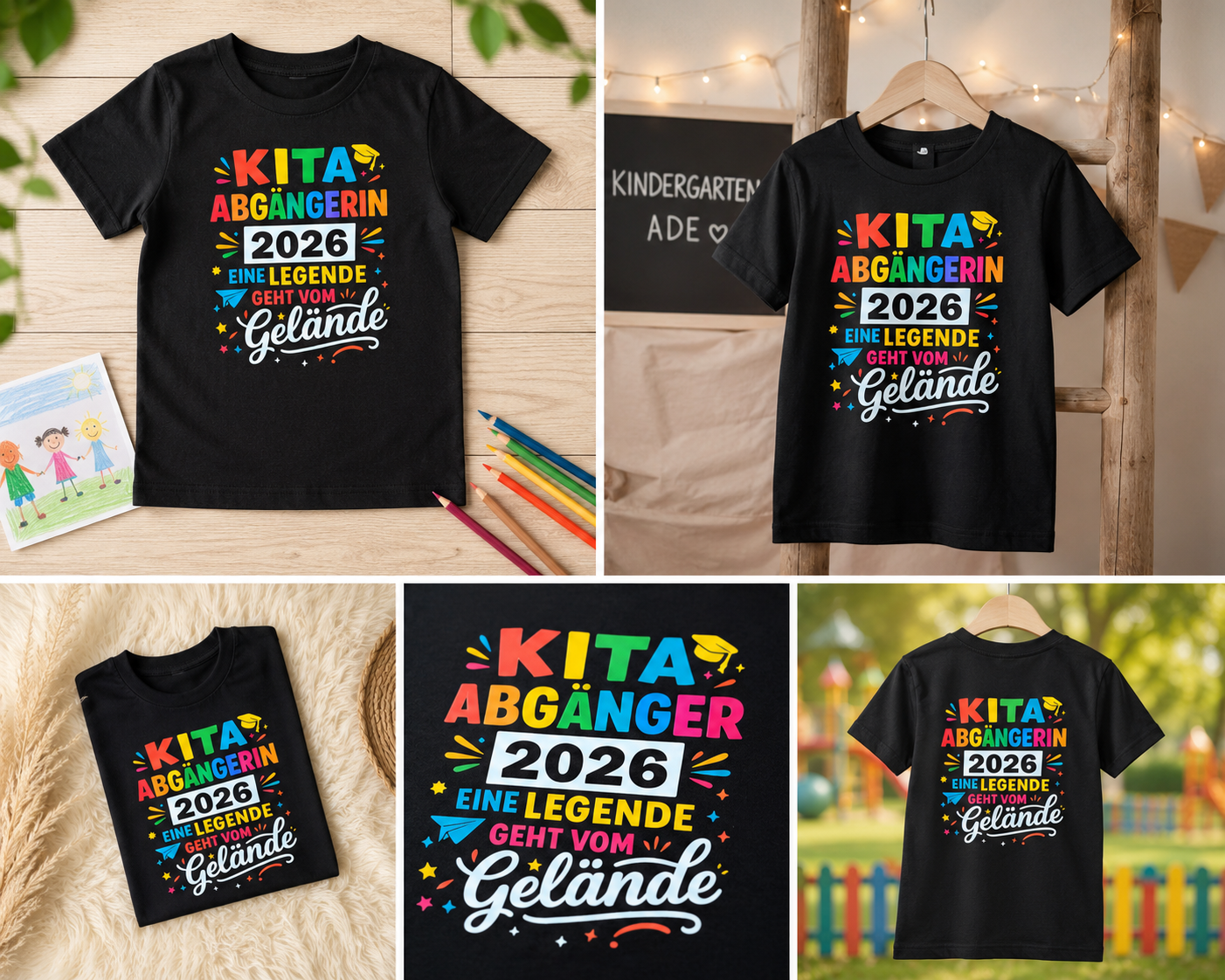 Kinder T-Shirt „Kita-Abgänger/Abgängerin 2026“