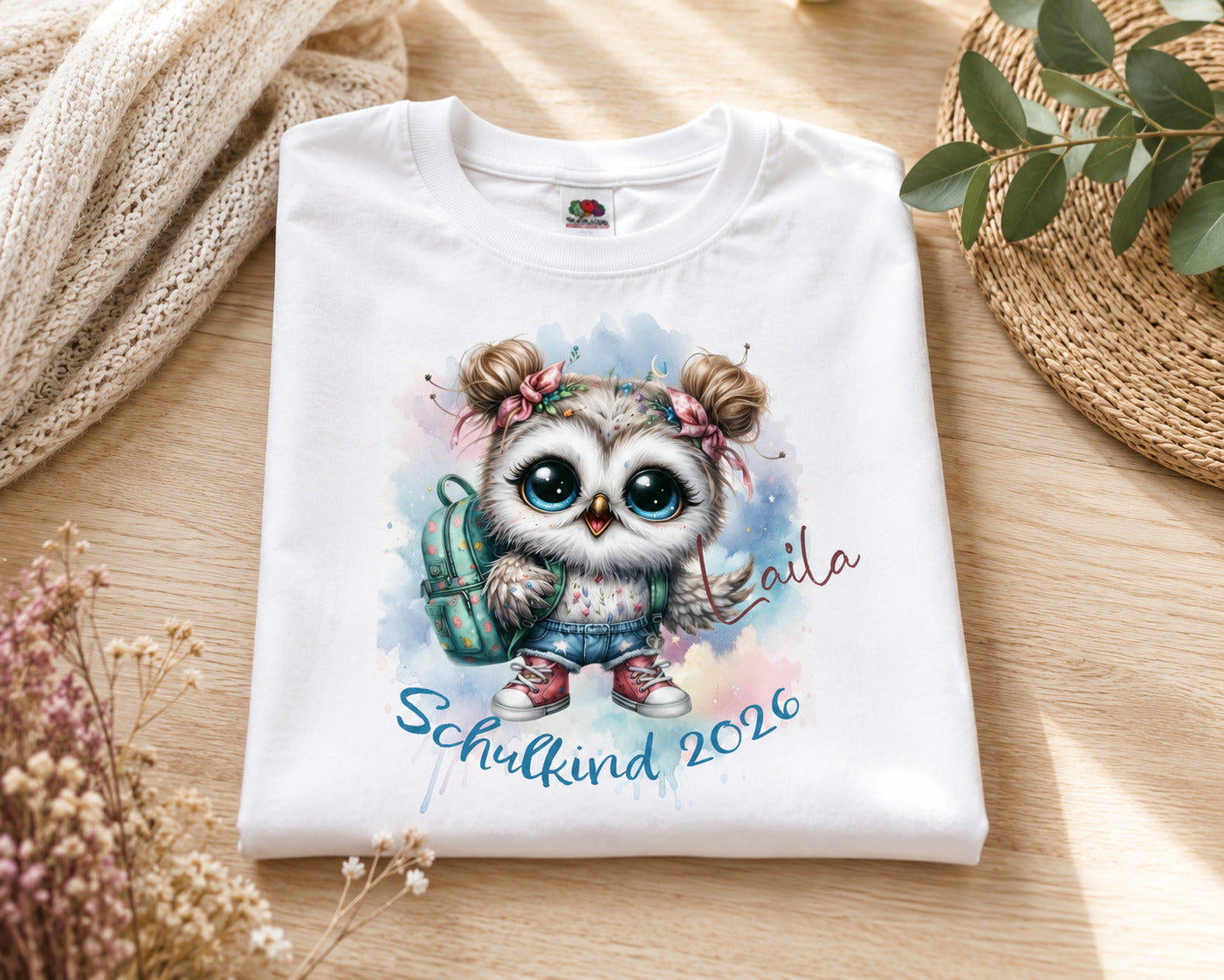 Schulkind 2026 T-Shirt für Mädchen