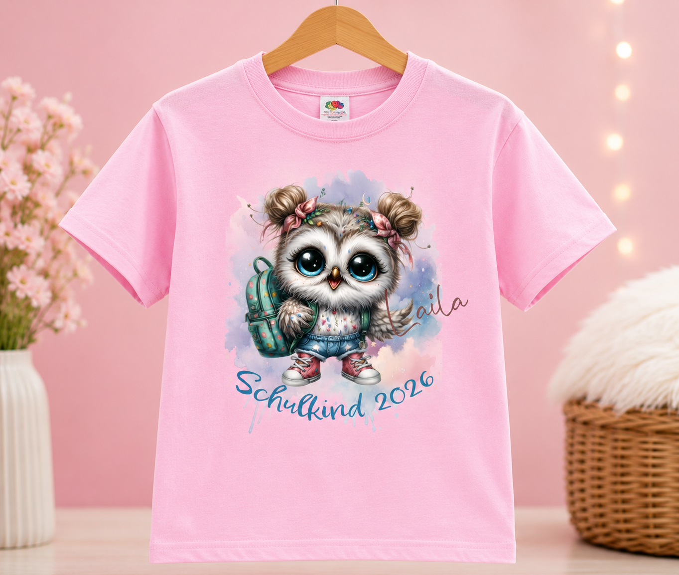 Schulkind 2026 T-Shirt für Mädchen