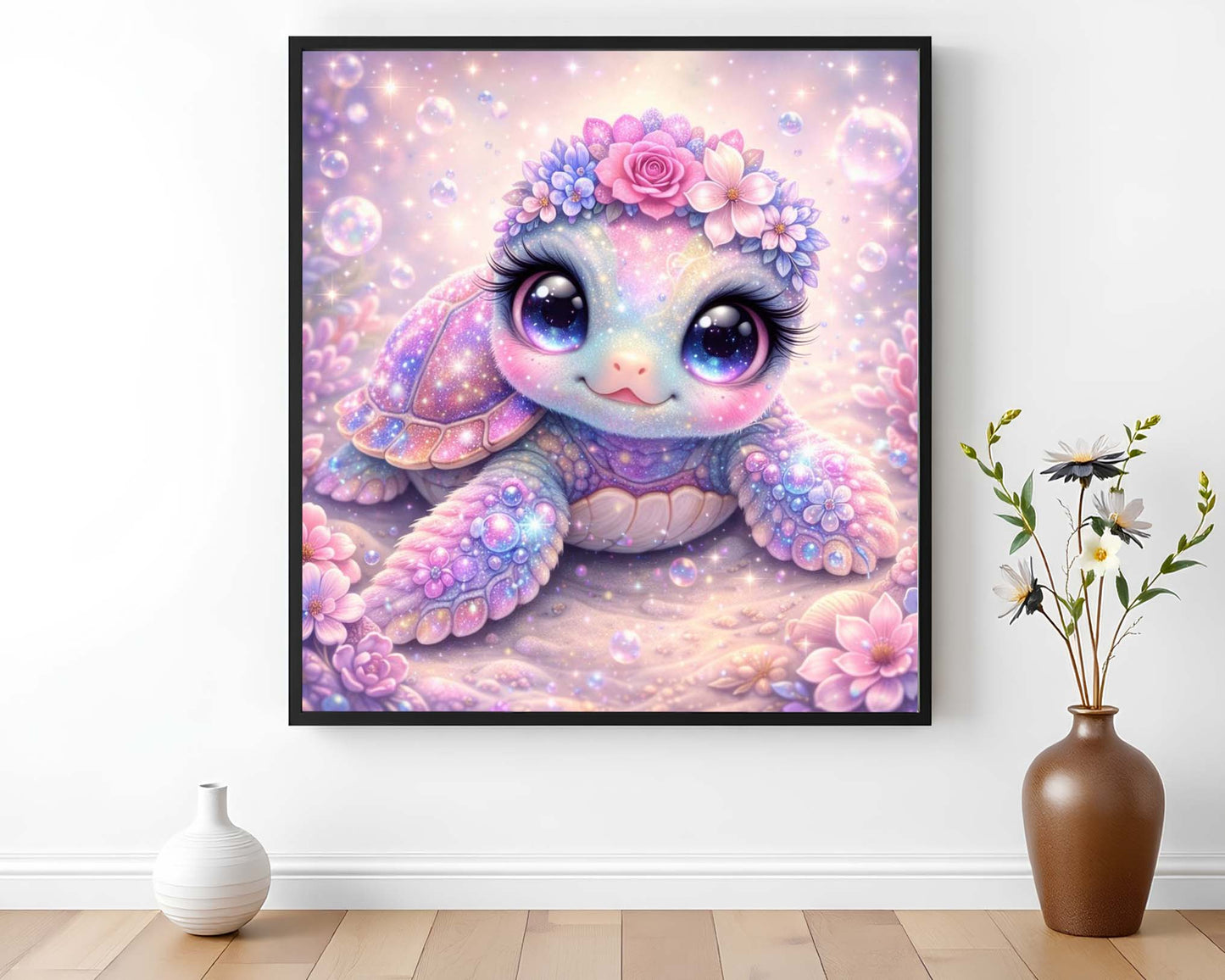 Diamond Painting Schildkröte Schelly 40x40 cm (inkl.Sondersteine)