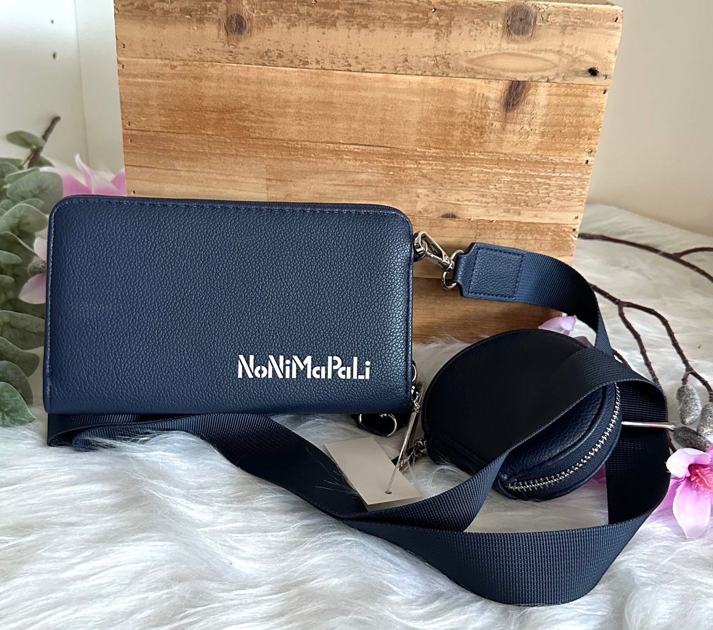 Handy-Bag dunkelblau mit Shpynx