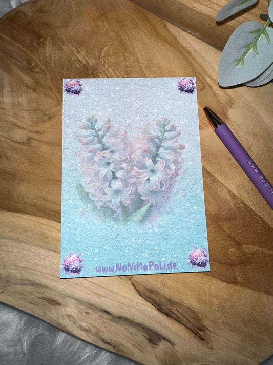 Sammelblock Blumen punkte A5