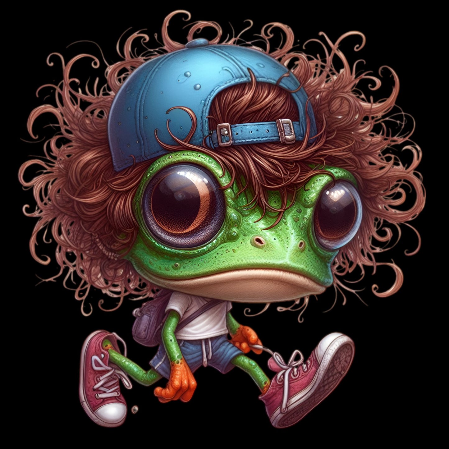 Frosch mit Haaren