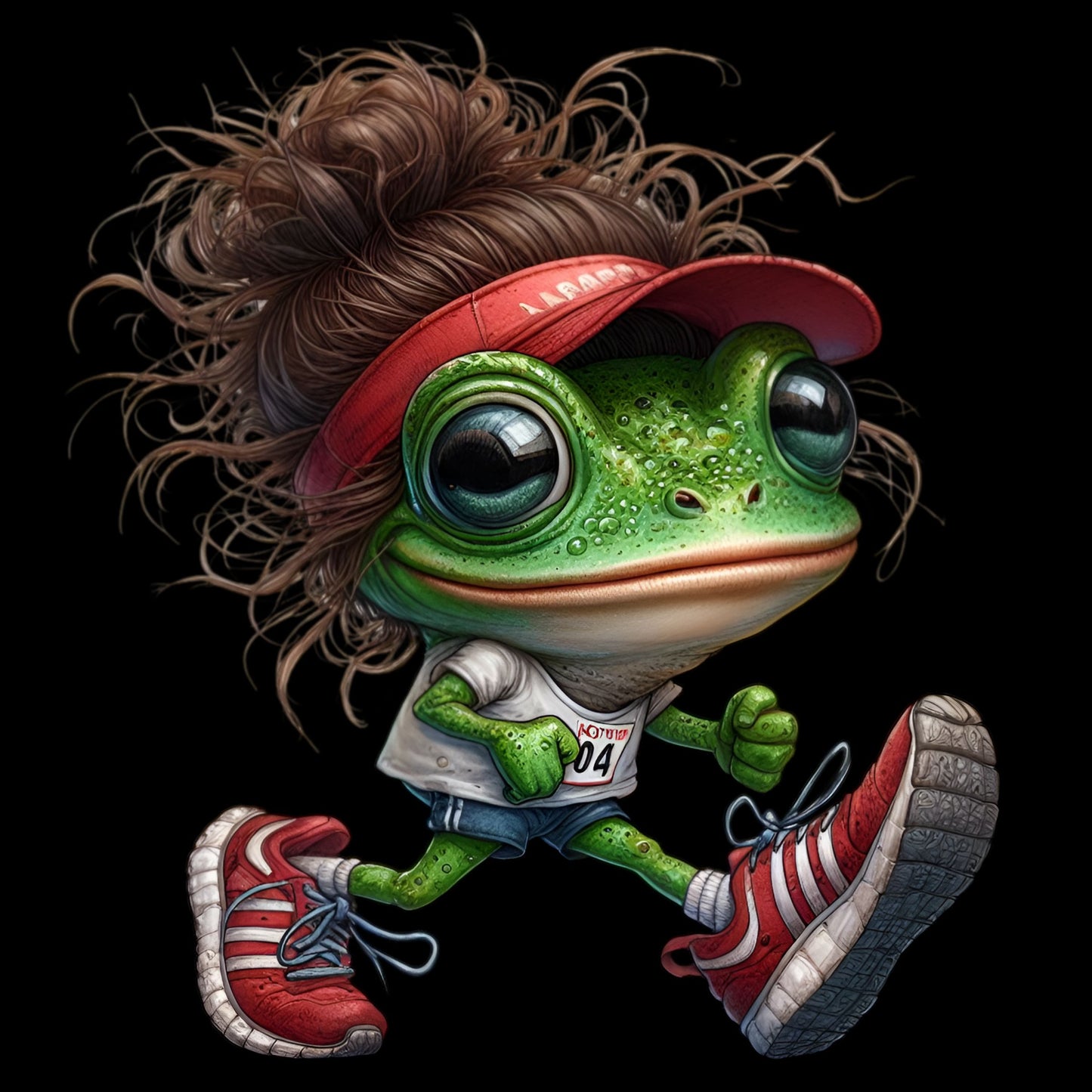 Frosch mit Haaren