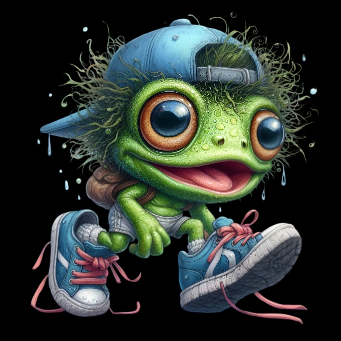 Frosch mit Haaren