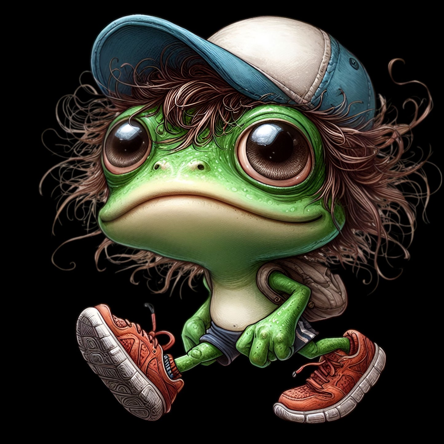 Frosch mit Haaren