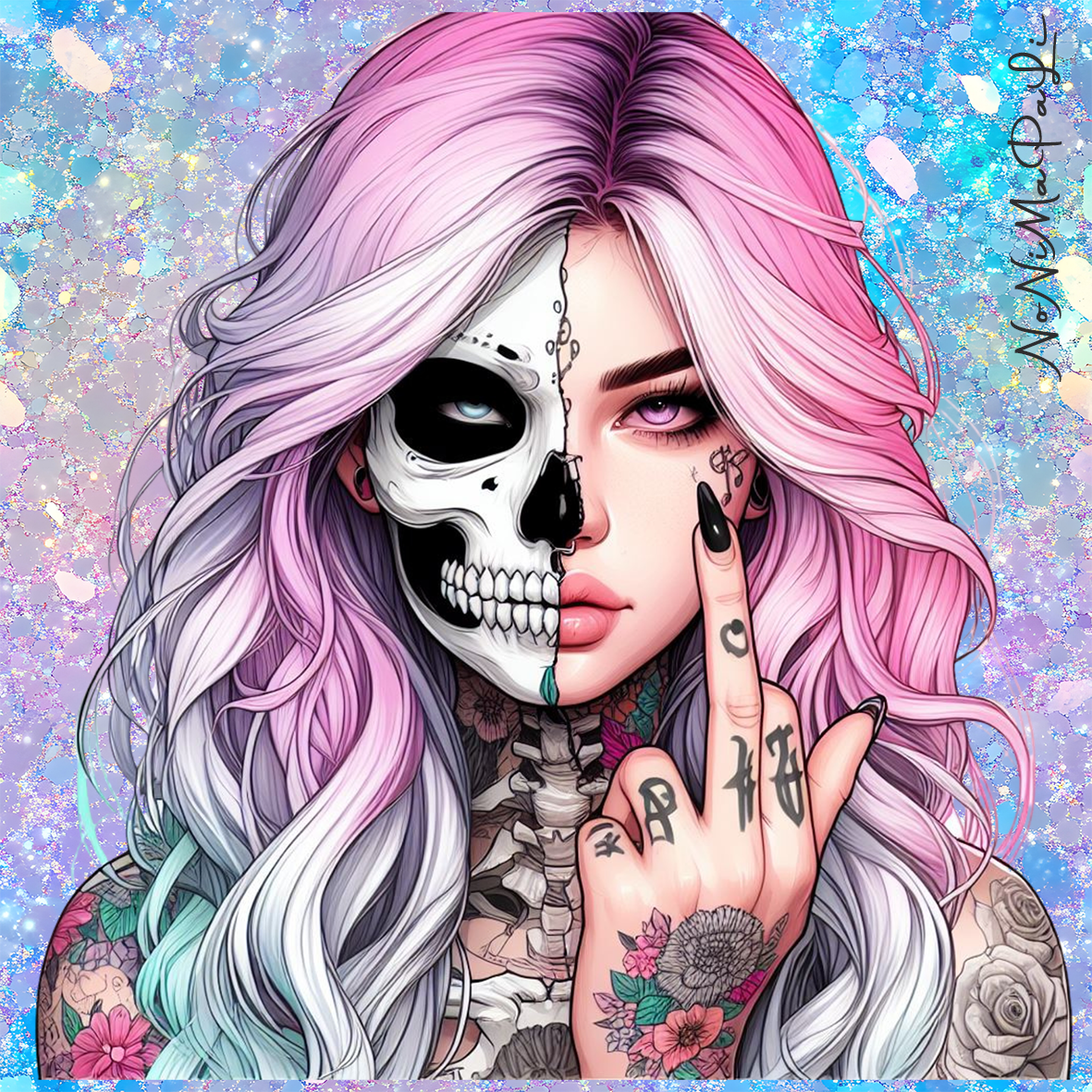 Diamond Painting Cover Paper F*ck Girl