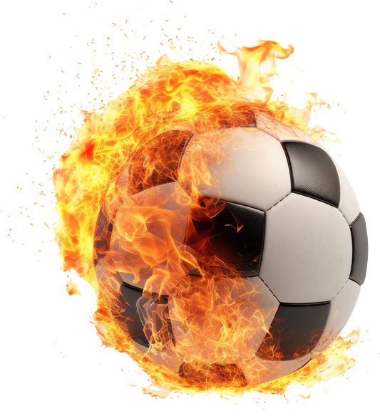 Fussball in Flammen