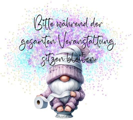 UV-Sticker Bitte während der Veranstaltung