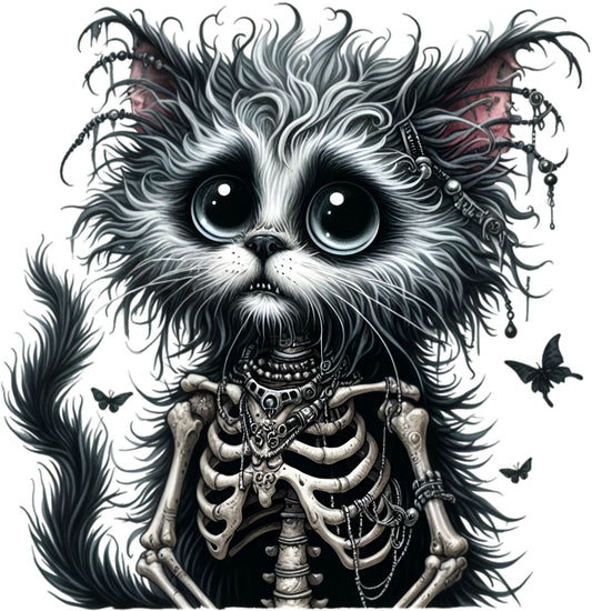 UV-DTF Sticker Gothic Katze