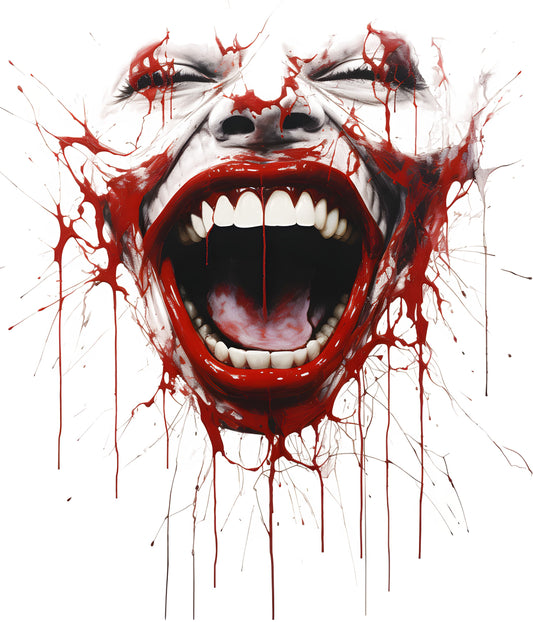 Horror Blut Gesicht