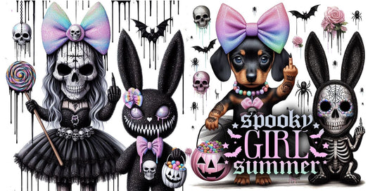 UV_Sticker Spooky Girl Summer