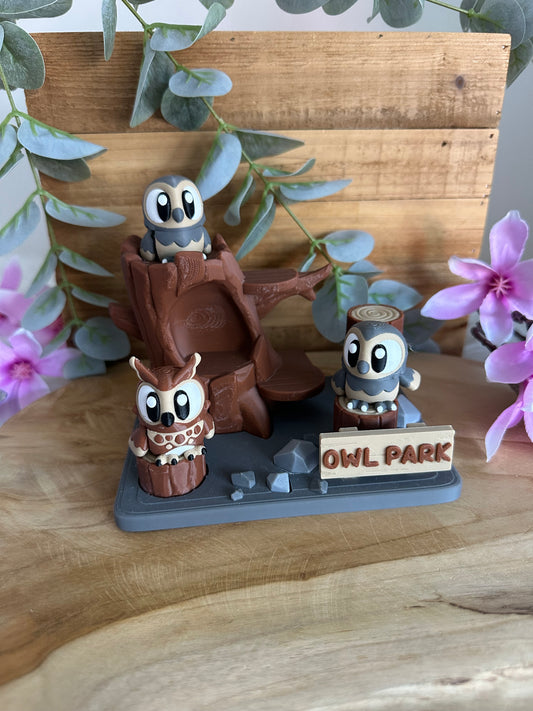 3D Eulenpark inkl. 2 Eulen