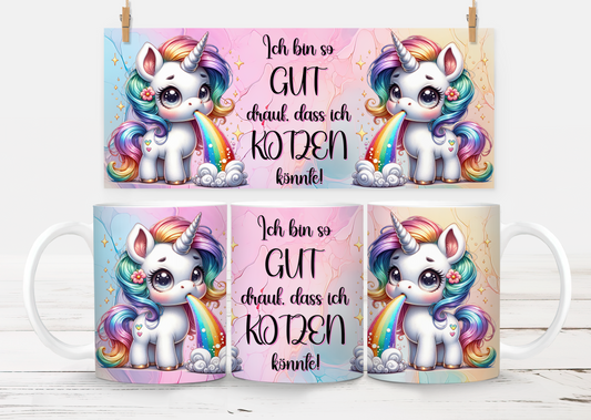 UV-DTF Kotz Einhorn