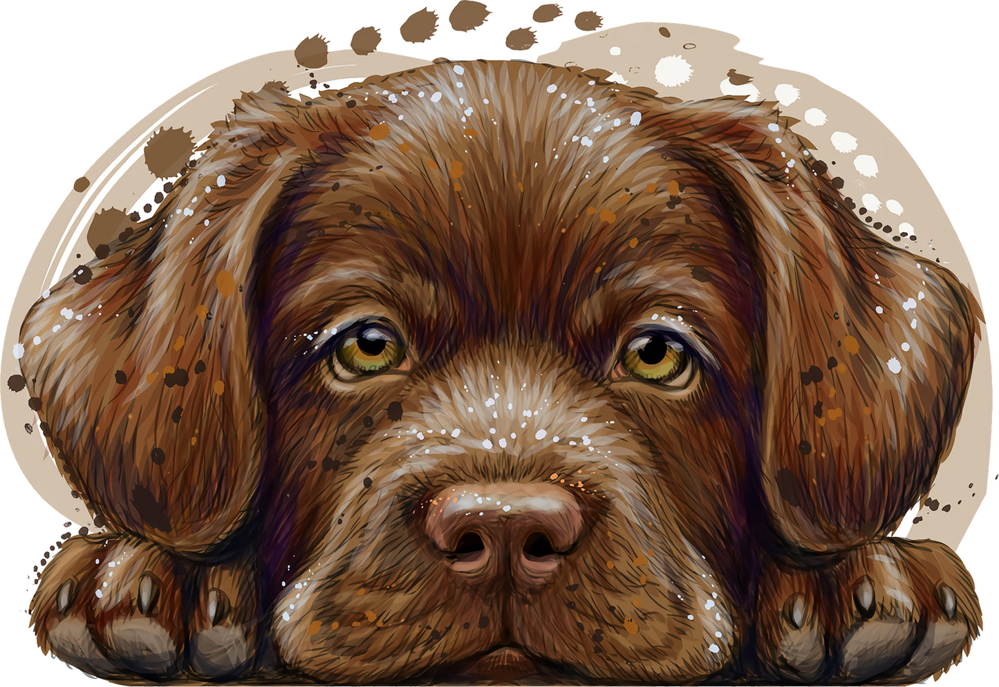 Labrador braun | Bügelbild & UV-DTF Sticker