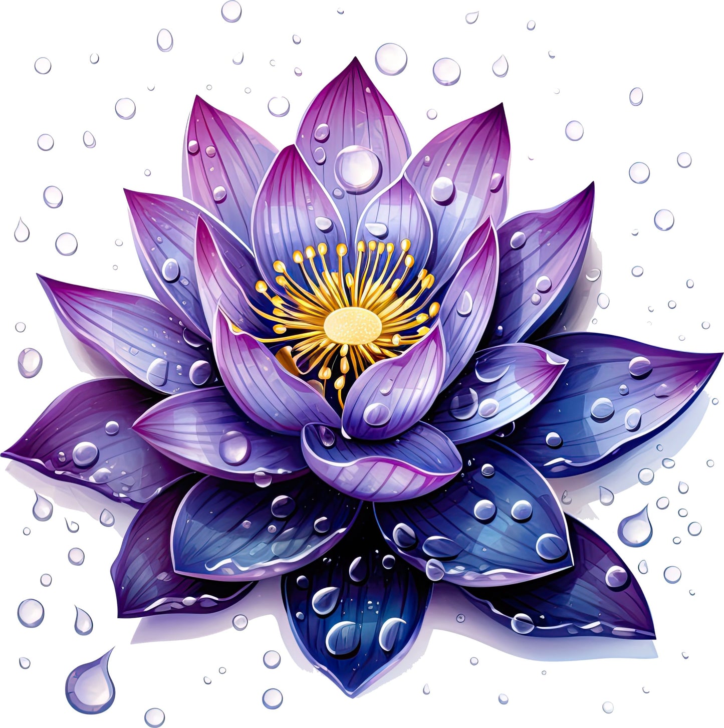 UV-DTF Sticker Lotus Blume