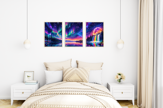 Diamond Painting Vorbestellung "bunter Regenbogen Sommer 150x40 cm 100 Farben