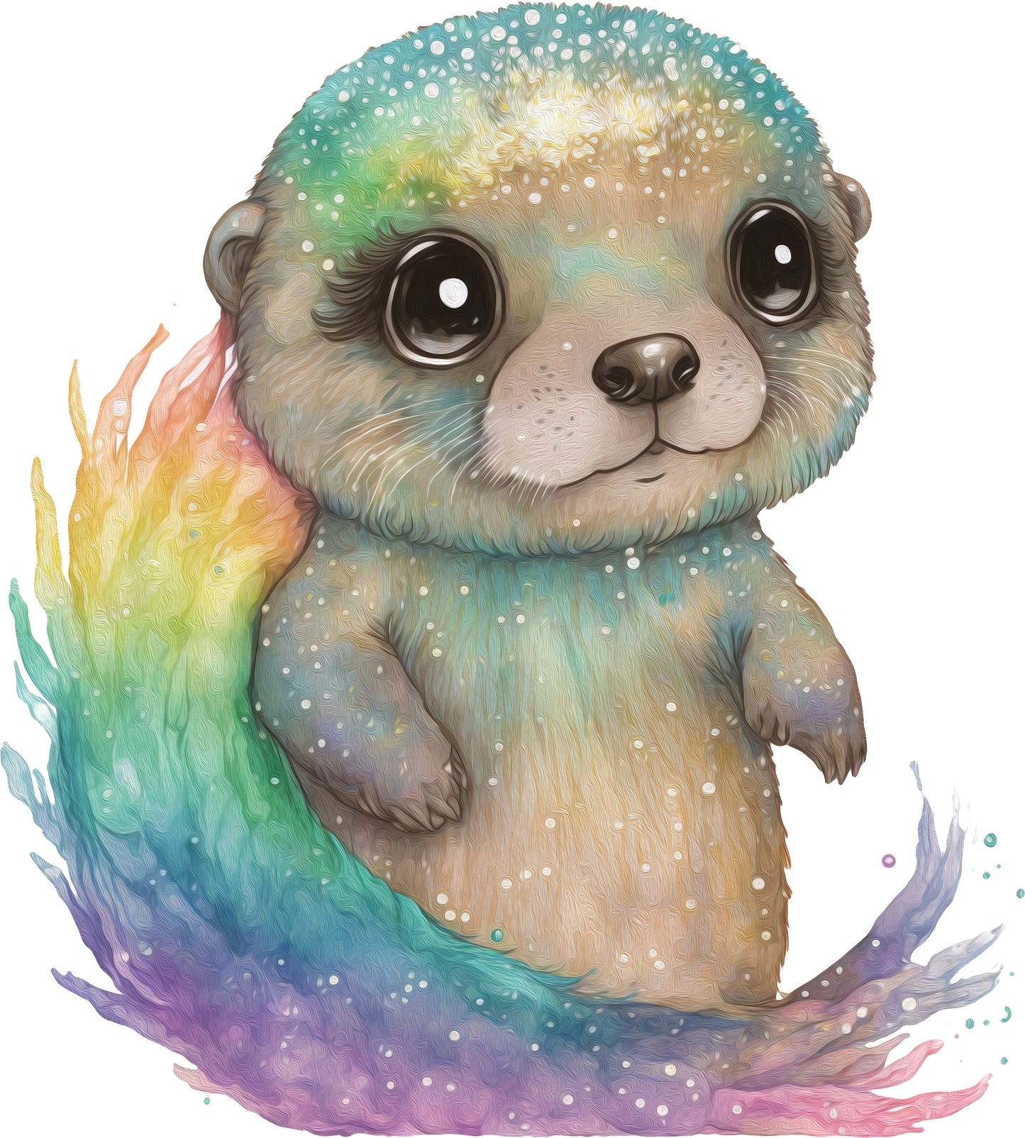 Otter bunt | Bügelbild & UV-DTF Sticker