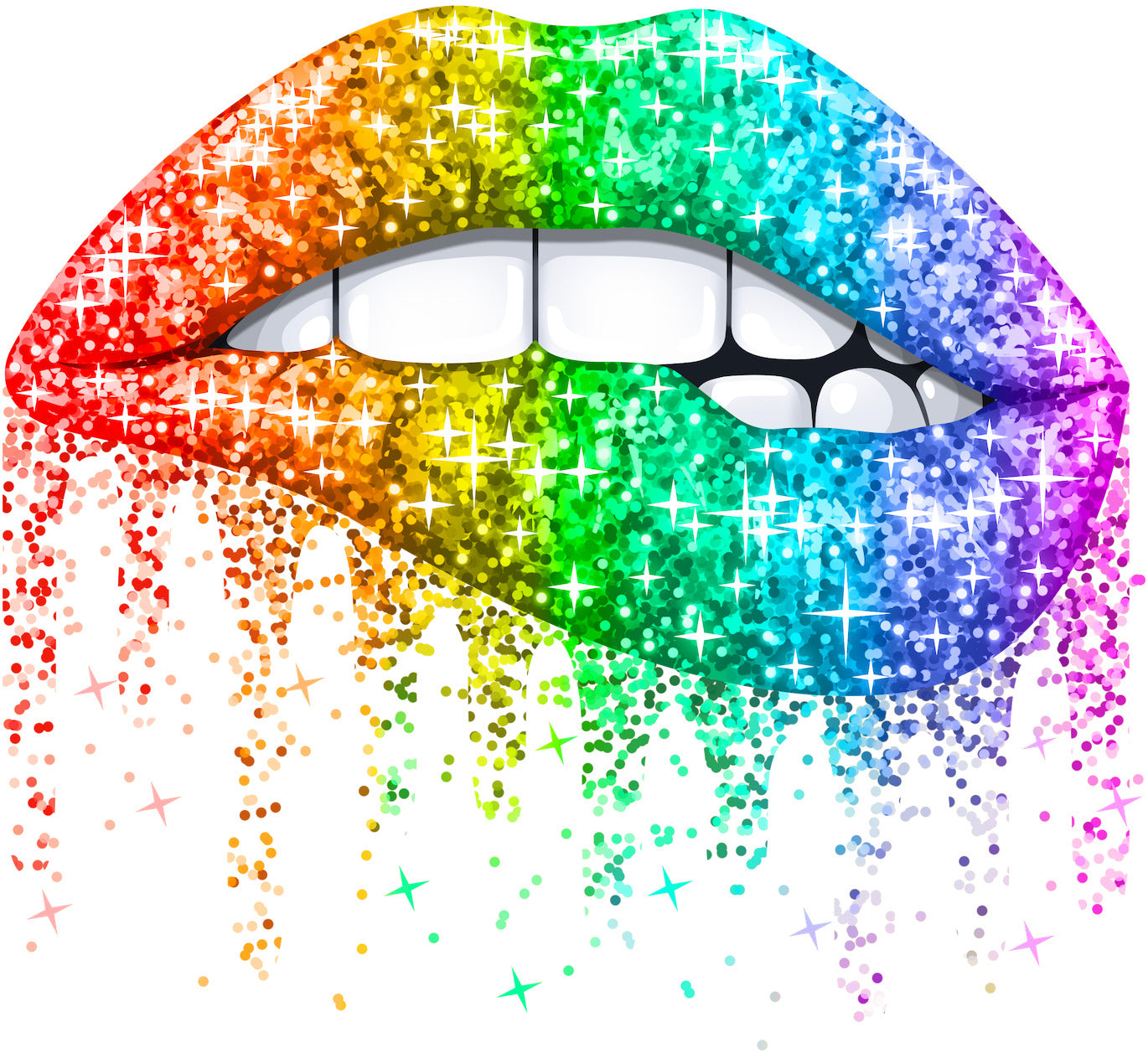 Rainbow Lips | Bügelbild & UV-DTF Sticker
