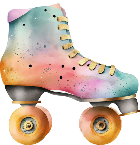 Rollschuh Retro | Bügelbild & UV-DTF Sticker