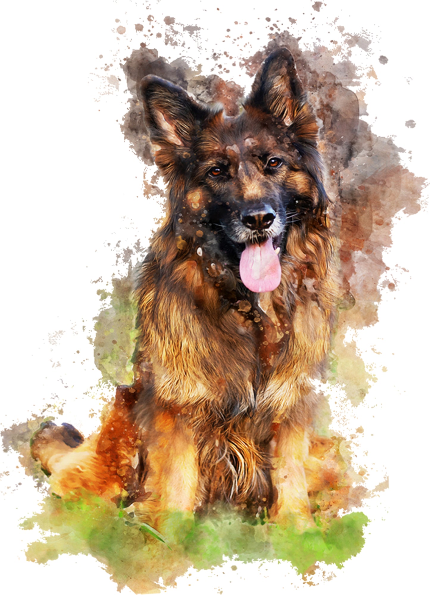 Schäferhund | Bügelbild & UV-DTF Sticker