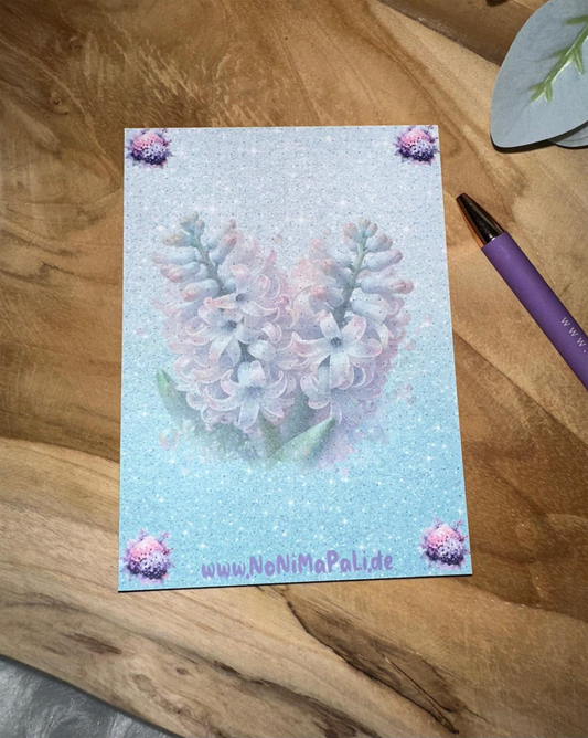 Sammelblock Blumen punkte A5