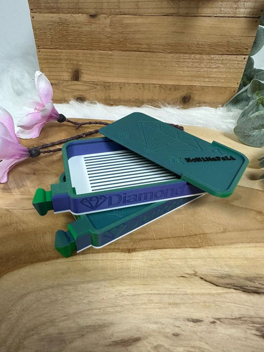 DP Schiffchen ca 7x12 cm grün/lila