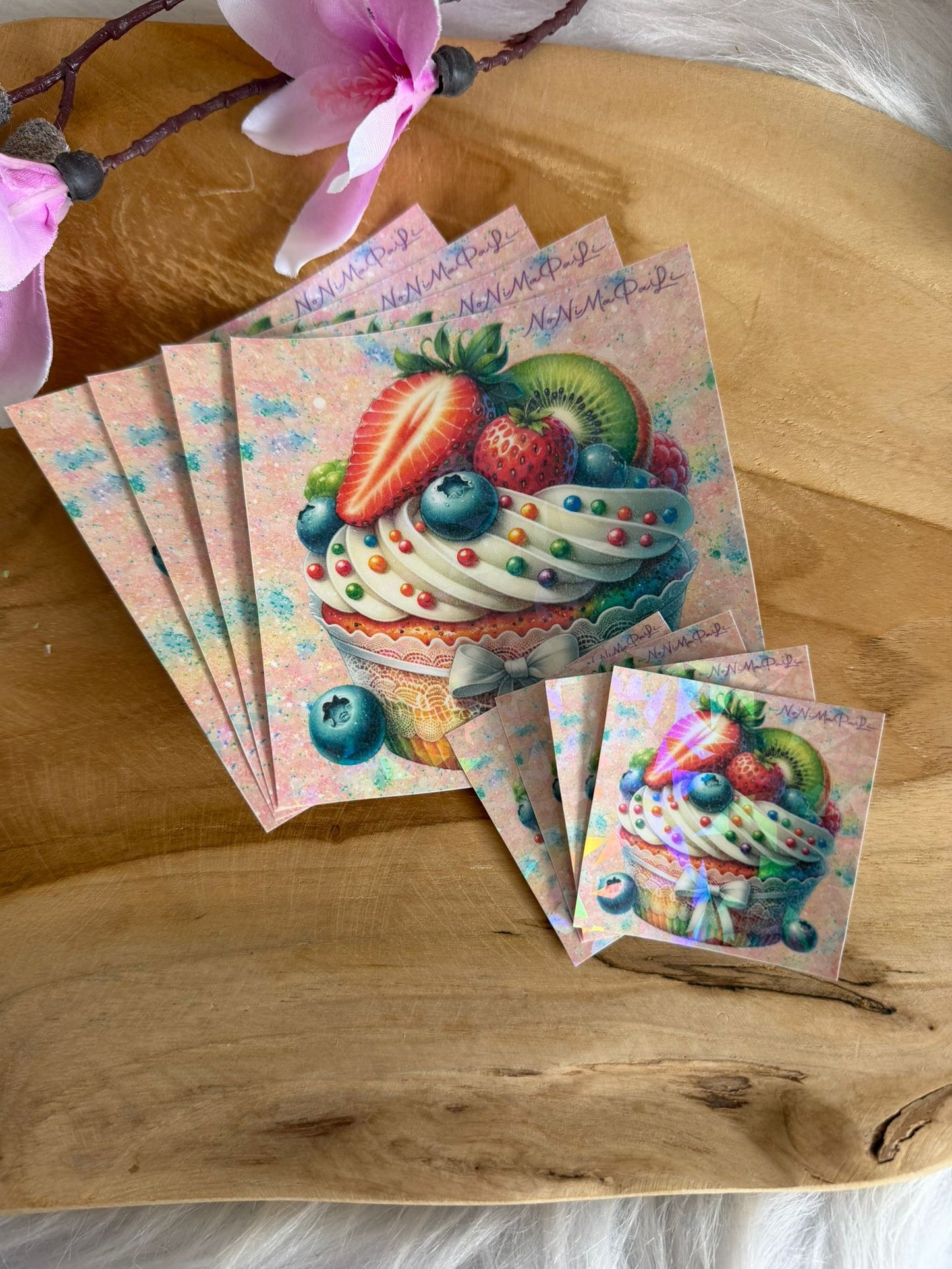 Diamond Painting Cover Paper Cupcake Obst