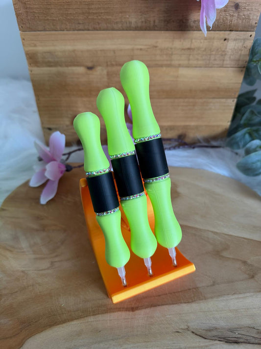 Infinity Pen Diamond Painting Stift – handveredelt mit Swarovski-Steine neon grün