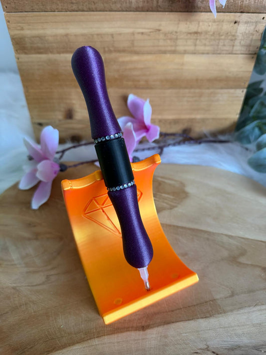 Infinity Pen Diamond Painting Stift – handveredelt mit Swarovski-Steinen lila Glitzer