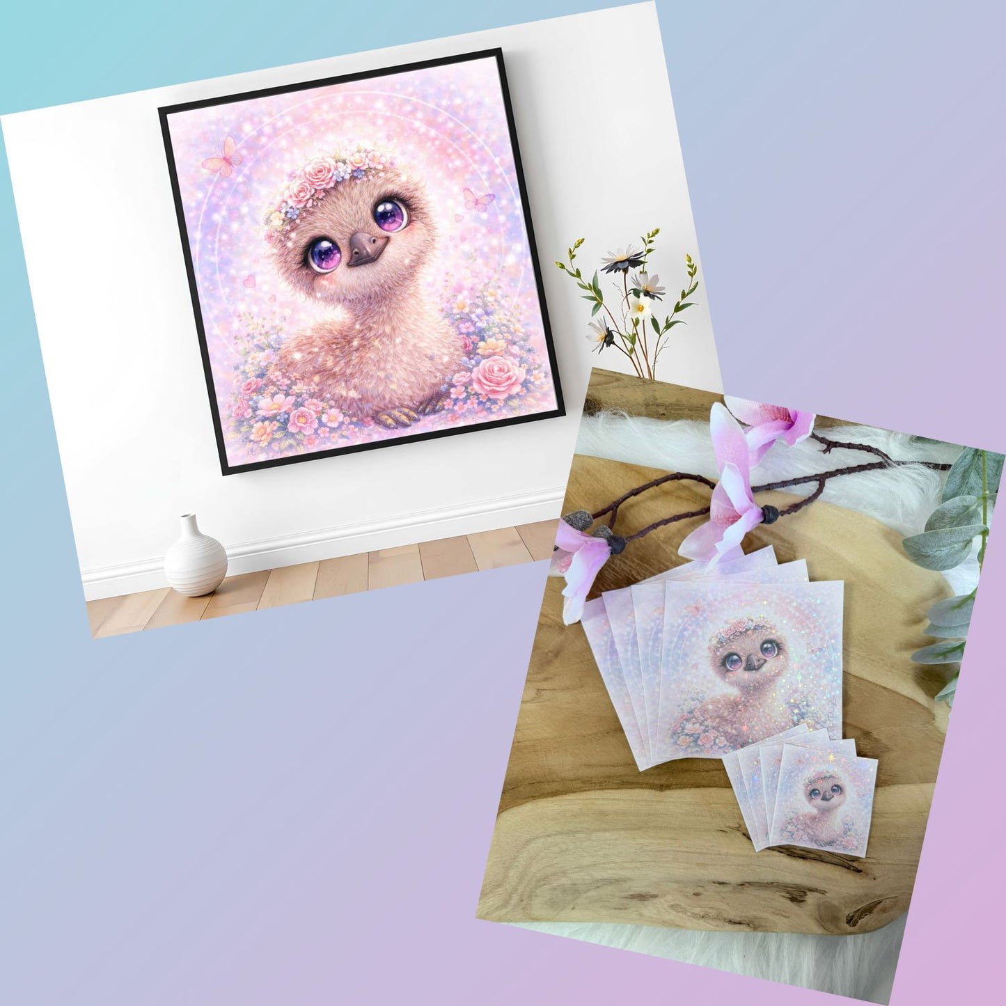 Diamond Painting  Emu Endra 50x50 cm (inkl.Sondersteine)