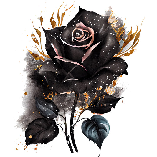 schwarze Rose
