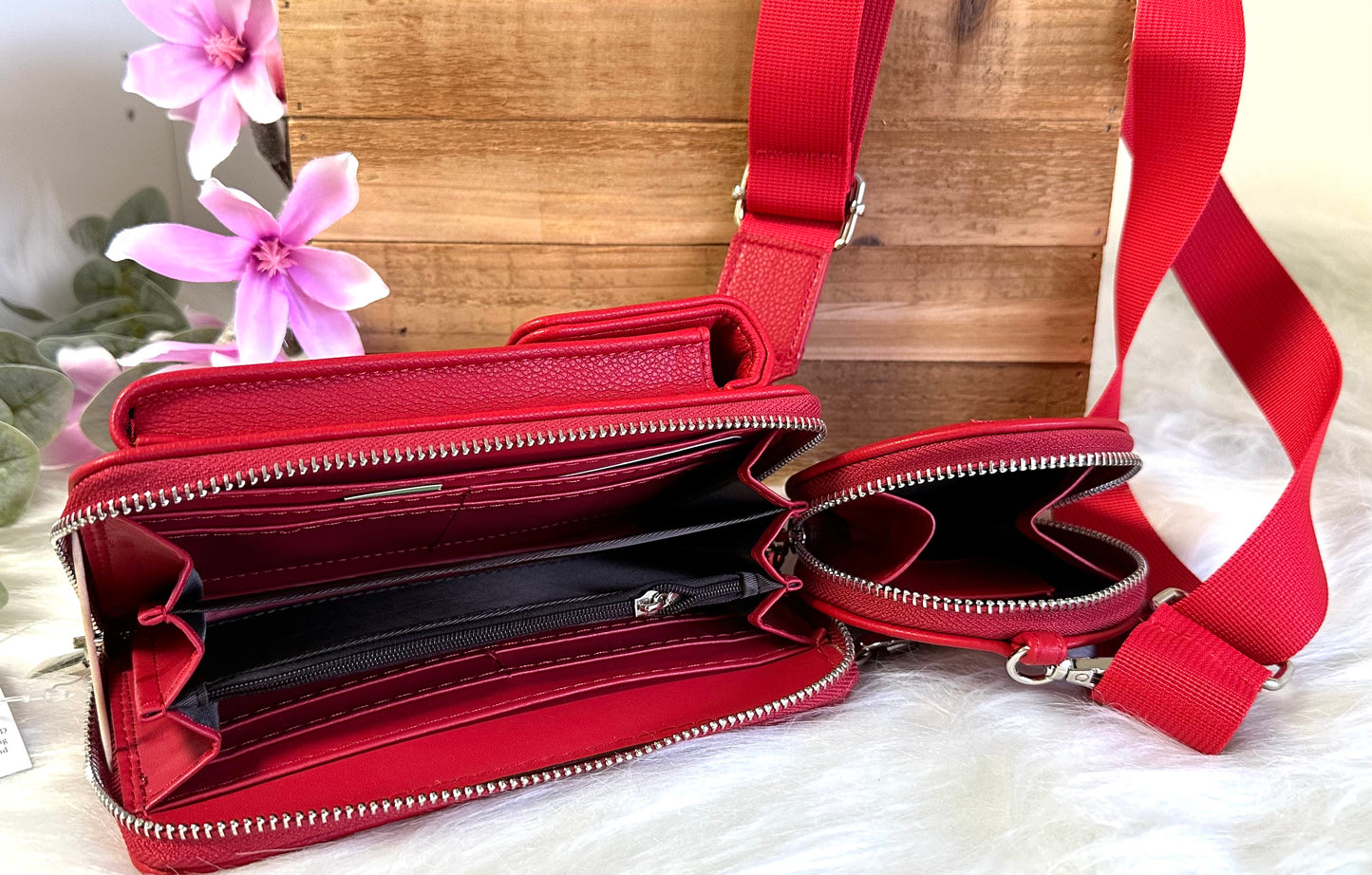 Handy-Bag rot mit Wunsch Motiv
